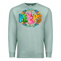 Seafoam Chillin Peeps With My Premium Sweatshirt - CowhideDigitalArt