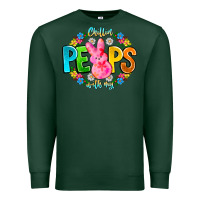 Sports Green Chillin Peeps With My Premium Sweatshirt - CowhideDigitalArt