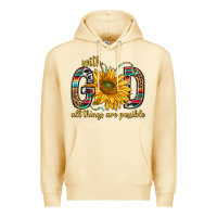 Pina Colada with god all things are possible with sunflower bbs Premium Hoodie - BundleAndBundleShop
