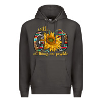 Smoke with god all things are possible with sunflower bbs Premium Hoodie - BundleAndBundleShop