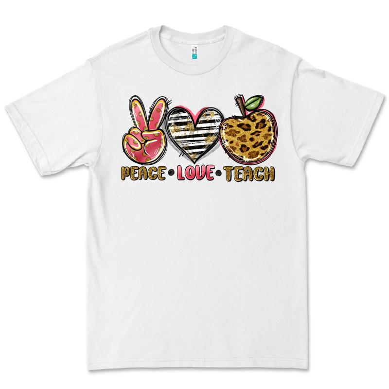 Peace Love Teach Premium Tee by NancyCooperArtShop | Teevron