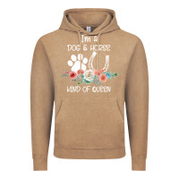 Vintage Coffee Im A Dog And Horse Kind Of Queen Vintage Hoodie - Bettercallsaul