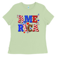 Matcha America Ladies Tee - NancyCooperArtShop
