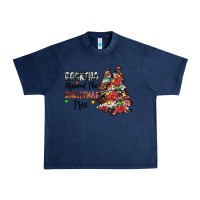 Navy rocking around the christmas tree Urban Heavy Tee - JahusDesignShop