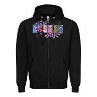 Black easter with leopard Zipper Hoodie - FaDigitalArtStudio