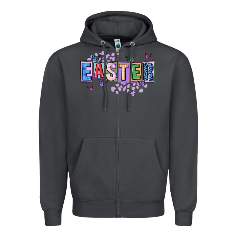 Easter With Leopard Zipper Hoodie by FaDigitalArtStudio | Teevron