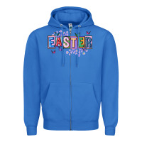 True Royal easter with leopard Zipper Hoodie - FaDigitalArtStudio