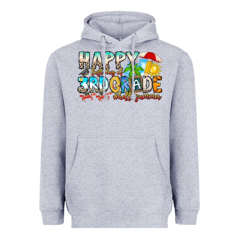 Name Farewell 3rd Grade  Hello Summer Heavyweight Hoodie by CowhideDigitalArt | Teevron