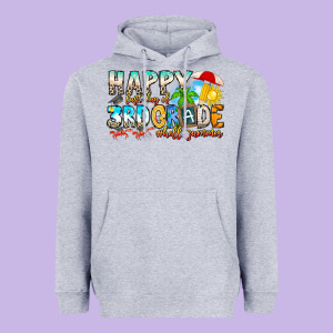 Name Farewell 3rd Grade  Hello Summer Heavyweight Hoodie Designed By Cowhidedigitalart