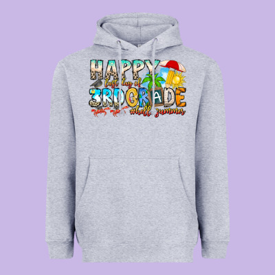 Name Farewell 3rd Grade  Hello Summer Heavyweight Hoodie Designed By Cowhidedigitalart