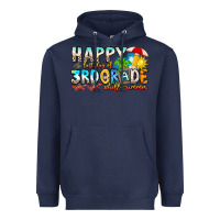 Navy name farewell 3rd grade  hello summer Heavyweight Hoodie - CowhideDigitalArt