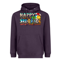 Plum name farewell 3rd grade  hello summer Heavyweight Hoodie - CowhideDigitalArt