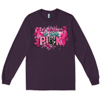 Plum In October we wear pink Cancer Awareness Long Sleeve Tee - HowdyJamesFarm