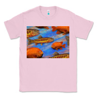 Bubblegum Pink California Golden Trout Garibaldi Fish Background Classic Tee - Bettercallsaul