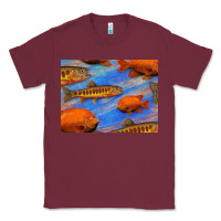 Burgundy California Golden Trout Garibaldi Fish Background Classic Tee - Bettercallsaul