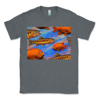 Charcoal Heather California Golden Trout Garibaldi Fish Background Classic Tee - Bettercallsaul