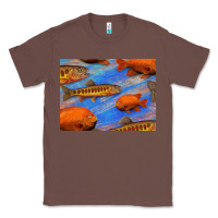 Chestnut California Golden Trout Garibaldi Fish Background Classic Tee - Bettercallsaul