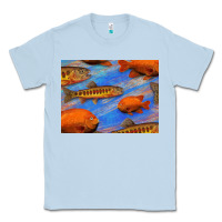 Dusty Blue California Golden Trout Garibaldi Fish Background Classic Tee - Bettercallsaul