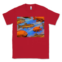 Red California Golden Trout Garibaldi Fish Background Classic Tee - Bettercallsaul
