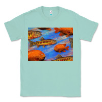 Seafoam California Golden Trout Garibaldi Fish Background Classic Tee - Bettercallsaul