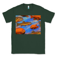 Sports Green California Golden Trout Garibaldi Fish Background Classic Tee - Bettercallsaul