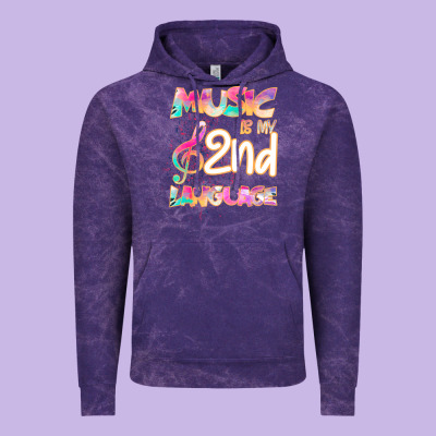 Cool I Love Music Shirt Gifts Music Is My Second Language Vintage Hoodie Designed By Bettercallsaul