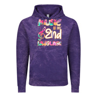 Cloud Purple Cool I Love Music Shirt Gifts Music Is My Second Language Vintage Hoodie - Bettercallsaul