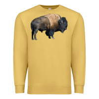 Antique Gold Bison Buffalo Premium Sweatshirt - LillyAllenDesigns