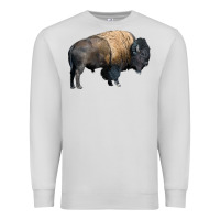 Dove Grey Bison Buffalo Premium Sweatshirt - LillyAllenDesigns