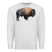 Oatmeal Heather Bison Buffalo Premium Sweatshirt - LillyAllenDesigns