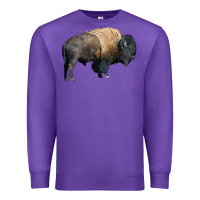 Purple Bison Buffalo Premium Sweatshirt - LillyAllenDesigns