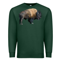 Sports Green Bison Buffalo Premium Sweatshirt - LillyAllenDesigns