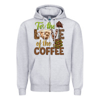 Heather Grey for the love of the coffee bbs Zipper Hoodie - BundleAndBundleShop