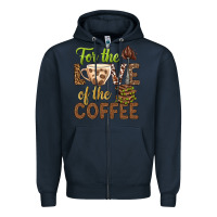 Navy for the love of the coffee bbs Zipper Hoodie - BundleAndBundleShop