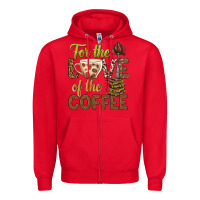 Red for the love of the coffee bbs Zipper Hoodie - BundleAndBundleShop