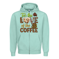 Seafoam for the love of the coffee bbs Zipper Hoodie - BundleAndBundleShop