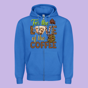 For The Love Of The Coffee Bbs Zipper Hoodie Designed By Bundleandbundleshop