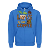 True Royal for the love of the coffee bbs Zipper Hoodie - BundleAndBundleShop
