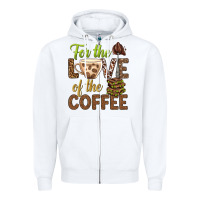 White for the love of the coffee bbs Zipper Hoodie - BundleAndBundleShop