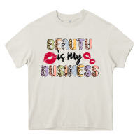 Cream beauty is my business Heavy Core Tee - MaliasSmallBusiness