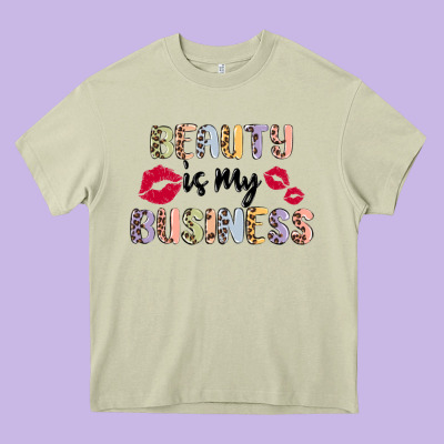Beauty Is My Business Heavy Core Tee Designed By Maliassmallbusiness