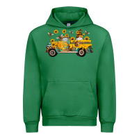 Emerald western bee gnomes truck sunflowers honeycomb beehive honey turquoise Urban Hoodie - Artiststas