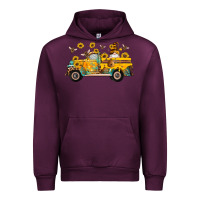 Mauve Wine western bee gnomes truck sunflowers honeycomb beehive honey turquoise Urban Hoodie - Artiststas