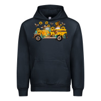 Navy western bee gnomes truck sunflowers honeycomb beehive honey turquoise Urban Hoodie - Artiststas