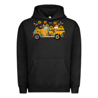 Pigment Black western bee gnomes truck sunflowers honeycomb beehive honey turquoise Urban Hoodie - Artiststas