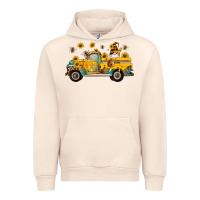 Sandshell western bee gnomes truck sunflowers honeycomb beehive honey turquoise Urban Hoodie - Artiststas