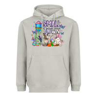 Moon Dust Small Town Easter Day Heavyweight Hoodie - CowhideDigitalArt