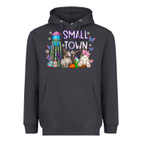 Smoke Small Town Easter Day Heavyweight Hoodie - CowhideDigitalArt
