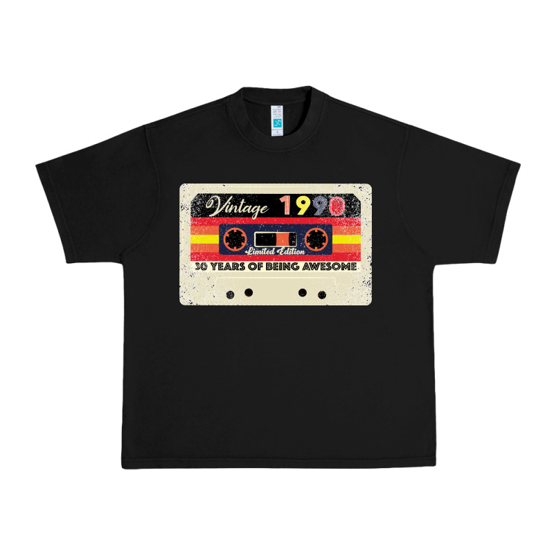 30th Birthday 30 Years 1990 Retro Tape Cassette Urban Heavy Tee by Bettercallsaul | Teevron
