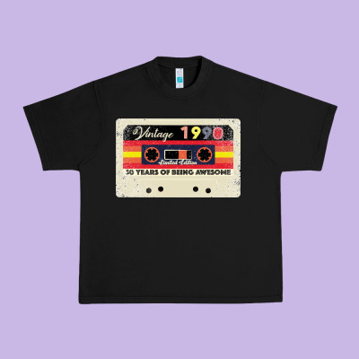 30th Birthday 30 Years 1990 Retro Tape Cassette Urban Heavy Tee Designed By Bettercallsaul